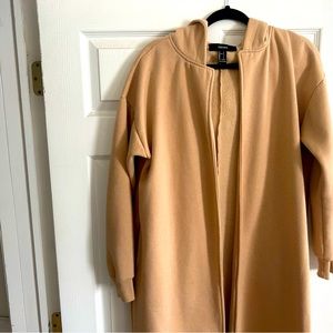 Women’s Forever 21 size L long open front hooded sweatshirt